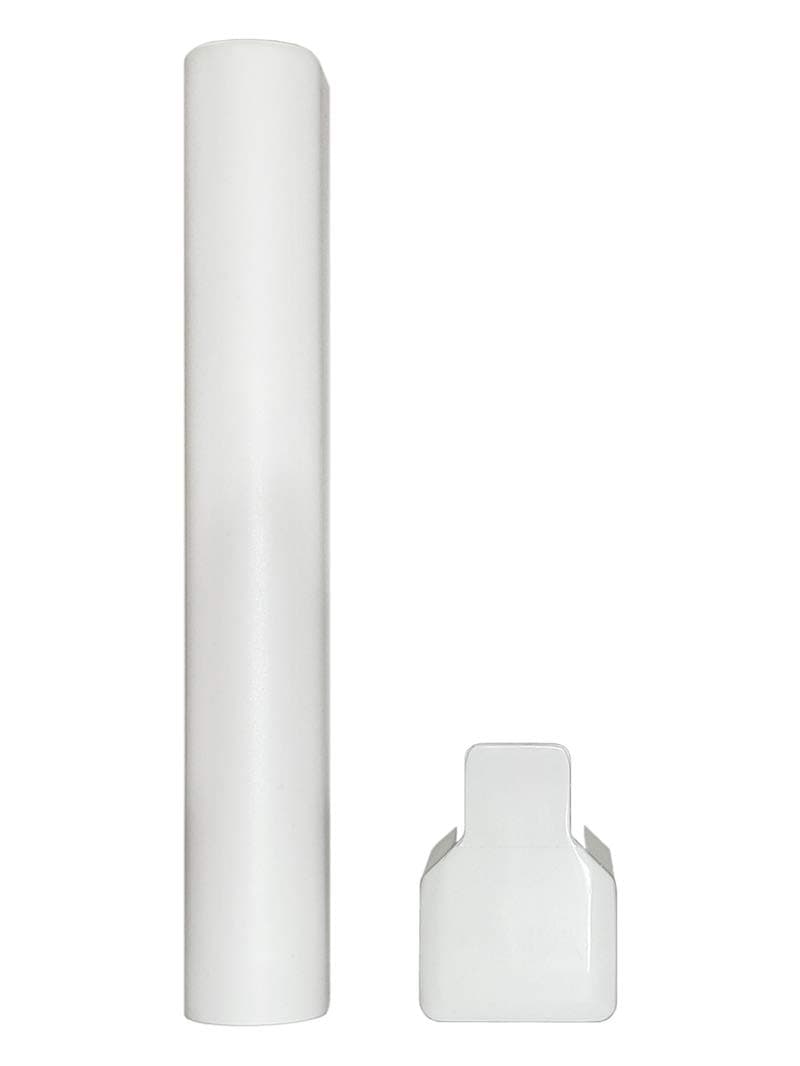 Tilt Turn Window Bottom Hinge White Plastic Covers 2 Parts Pack