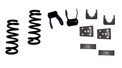 QSA 3" Front / 5" Rear Lowering Kit Coil Springs + Flip Kit + Lift Shackles. Compatible with 1988-1998 Chevrolet GMC C1500