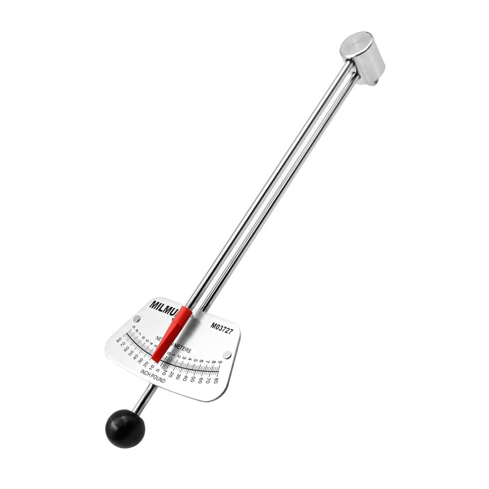 1/4" Drive Beam Torque Wrench Precision Instrument-Compatible with SAE and MM Bicycle and Automotive Wrench -0-80 Inch-Pounds, 0-9 Newton Meters