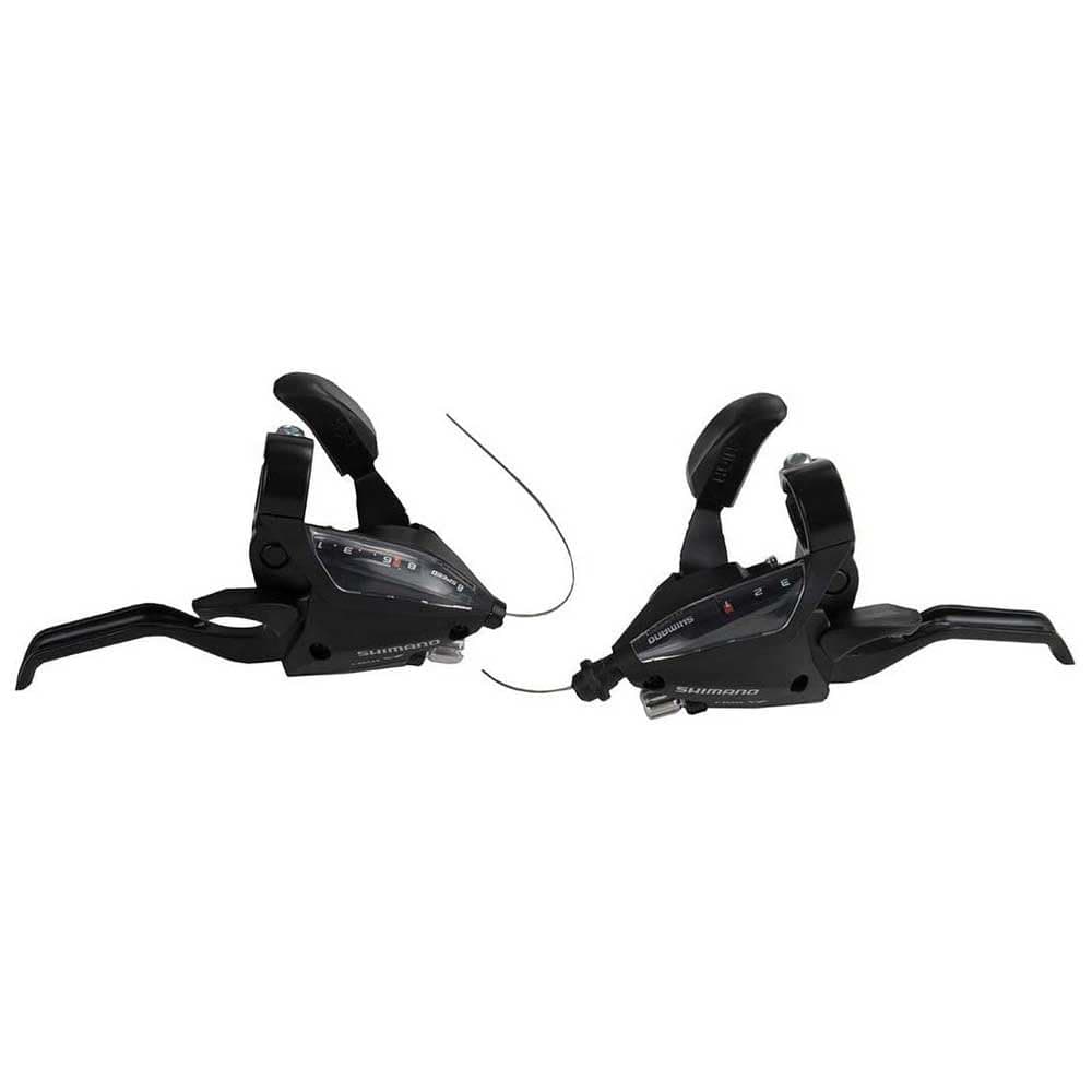 Altus ST-EF500 EZ fire plus STI set, 2-finger lever, 3 x 8-speed, black