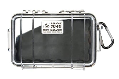 Peli / Pelican 1040 Micro Case Spice Mi-506 Stellar Mettle Icon / Mi-600 Stellar Smartphone Rugged & Tough Outdoor Travel and Sport Case in Black (Waterproof, Crushproof, Dustproof, Easy-open Latch)