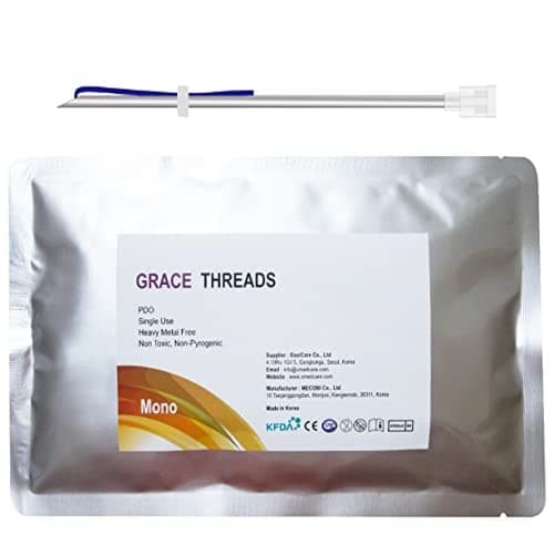 Grace PDO Thread Lift/Face Whole Body/Mono Type 40pcs - 12 Sizes (29G-25mm)