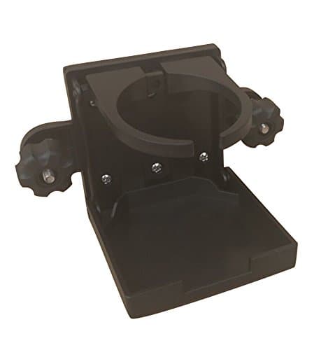Brocraft Folding Cup Holder for Tracker Boat Versatrack System/90 Degree Lund Sport Track-Black