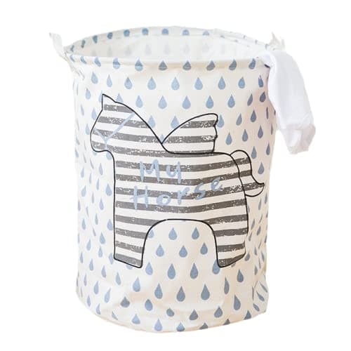 Gonice Clothes Laundry Hamper Storage Bin Large Collapsible Storage Basket Kids Canvas Laundry Basket for Home Bedroom Nursery Room