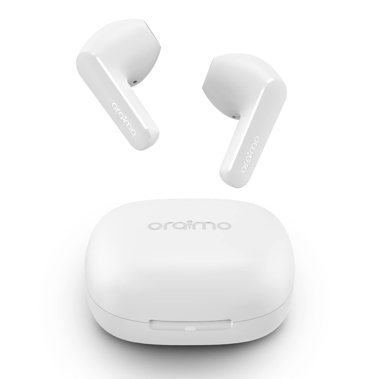 Oraimo Roll Truly Wireless Earbuds Half in Ear Bluetooth Earbuds with ENC,Deep Bass, 16Hrs Playtime, 13Mm Dynamic Driver, Immersive Audio, Touch Control, Voice Assistance & Fast Charging