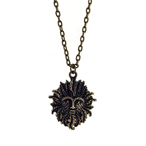 The Green Man Necklace Brz