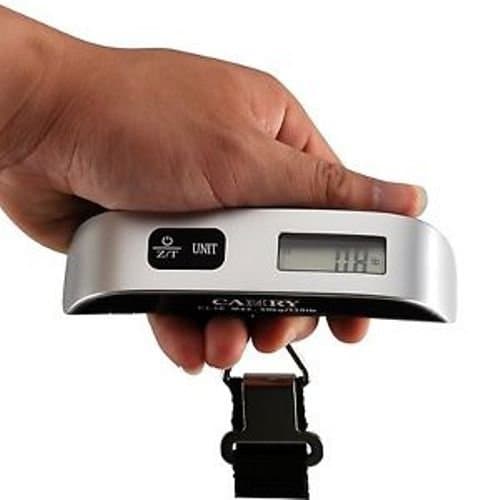 Portable Hand Held Digital Electronic Luggage Scale with Temperature Display for Traveling,weight,weigh My Luggage,wiegh My Suitcase, Weigh up to 110lbs 50 Kg