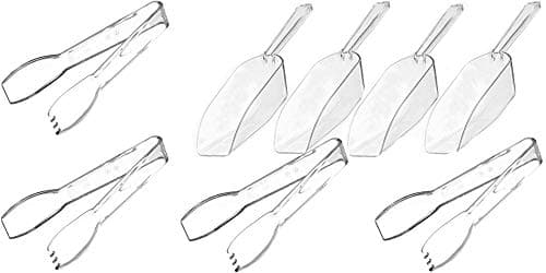 Candy Buffet Must Haves.Clear Plastic Candy Scoop Set Med Size PLUS Clear Plastic Serving Tongs!