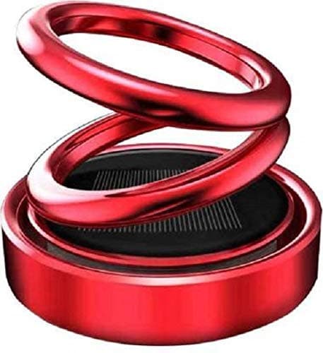 Semaphore Solar Energy Rotating Car Perfume with Long Lasting Mixed Fragrance(Red) (Compatible with Honda Civic)