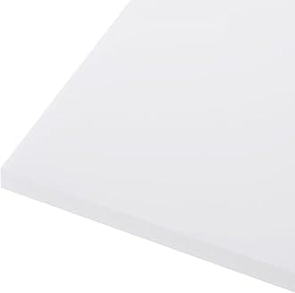 Rebower 610 x 610 x 12mm HDPE Plastic Sheet, High Density Polyethylene Sheet Cutting Board White Solid Block, [for Marine, DIY, Home Floor]