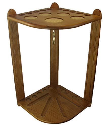 Pool Cue Stand - 10 Cue Honey Oak