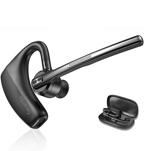 Bluetooth Headset 5.0 With Cvc8.0 Dual Mic Noise Cancelling Bluetooth Earpiece 16Hrs Talktime Wireless Headset Hands-Free Earphone For Truck Driver Iphone Android Cell Phones