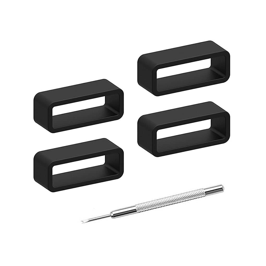 Rubber Watch Strap 4packs Loop Sillicon Watch Band Keeper Replacement Holder Ring 14mm 16mm 18mm 19mm 20mm 21mm 22mm 23mm 24mm 25mm 26mm 28mm 30mm