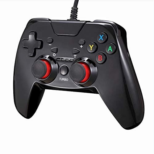 Wired Controller for Nintendo Switch, TPFOON Nintendo Switch Pro Controller Gamepad Compatible for Nintendo Switch & PC (Windows XP/7/8/10) (Black)