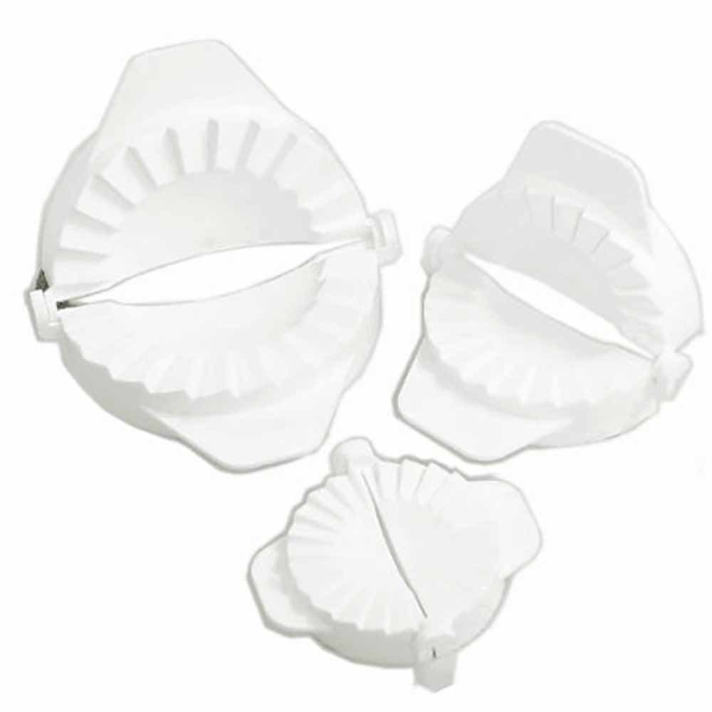 Set of 3 Dough Presses Dumpling Maker Dumpling Molds(White)