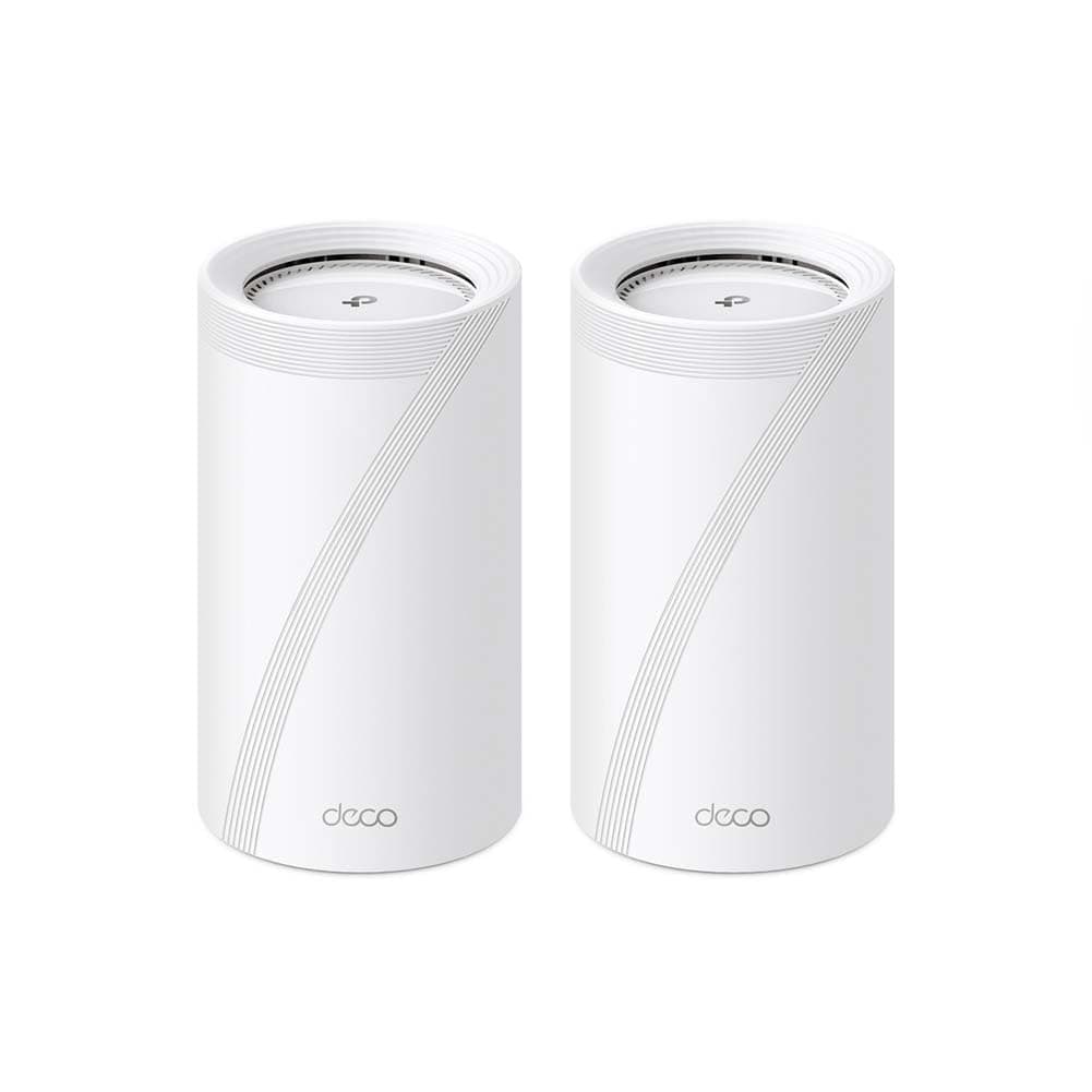 WiFi 7 Deco BE85(2-pack) Mesh WiFi Router, BE19000Mbps Tri-Band, 320MHz Channels, 10Gbps Combined Ethernet/Fiber Port, Repeater, Alexa, Works with Any ISP and Modem, 2 Packs