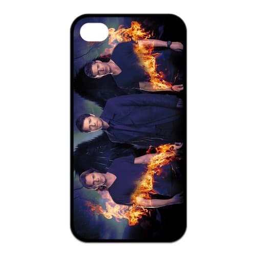 AZA RUBBER SILICONE Case for iPhone 4,iPhone 4S, Supernatural Protective RUBBER iPhone Case-Black/White