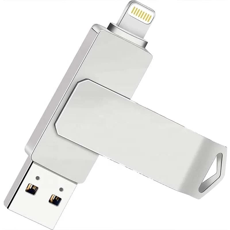128 GB 2 in 1 USB Flash Pen Drive for iPhone, iPad, Mac Devices and Windows (Metallic) (1 Year Warranty)
