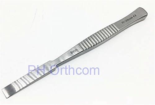 Veterinary surgical Osteotome Bone Chisel 4 Sizes of Width, Length 13.5cm Small Animal Veterinary Orthopedic Instrument (8mm)