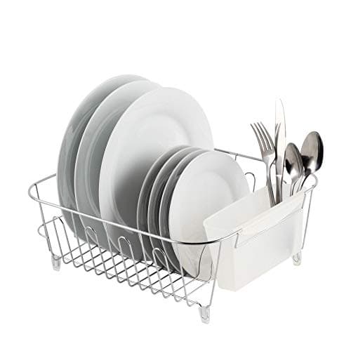 Real Home Innovations Deluxe Small Dish Drainer, Chrome