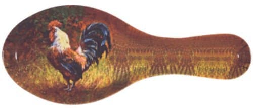 Melamine Spoon Rest 9-1/2 inches Long (Rooster)