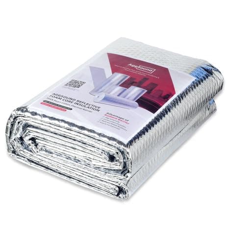 Reflective Bubble Insulation Sheet, 24 in X 5 FT Aluminum Foil Bubble Shield, Aluminum Foil Window Insulation for Winter and Summer, Garage Door, Roof, Car, RV，3mm