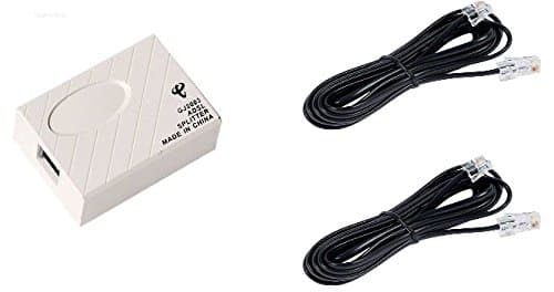 Optisoft ADSLBroadband Modem Box with RJ11 2m Cable - Pack of 2