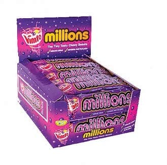 Millions Vimto Tubes Box 30 x 40g