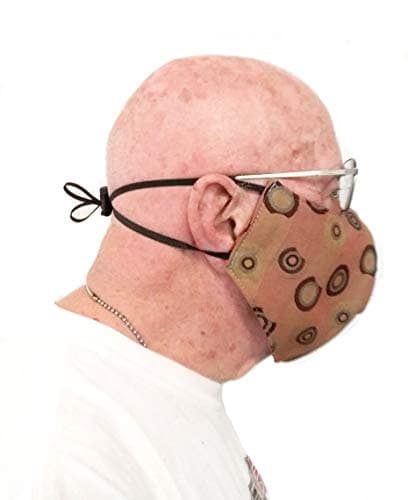 Cloth Face Cover Reusable, Reversible, Washable with 2 Adjustable Full Length Braids, 5 Sizes, Made in USA, Write Size (XL, L,M,S, XS) in the Address Line, Ships 1-3 Days