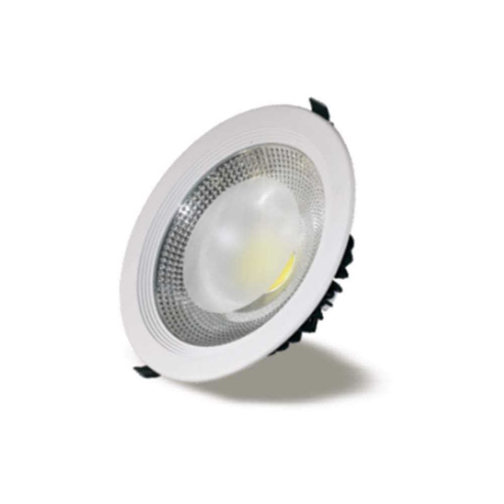 T&M LED Cob Led Downlight Spot Light 4inch 15W White Body Ceiling Light Recessed Lighting Fixture Bathroom Toilet Kitchen Commercial Lights (Warm white 3000K)