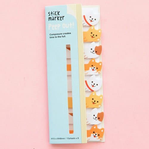 Cute Cartoon Sticker Bookmar Sticky Note Mark Flagss Post It Memo