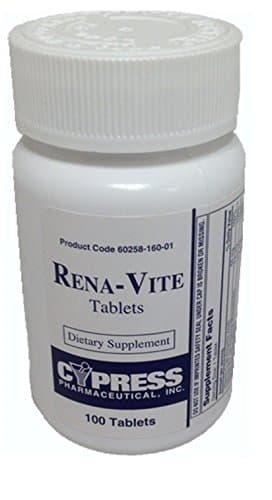 Cypress Pharmaceutical Rena-Vite Tablets, 100 Tablets Per Bottle (5 Bottles)