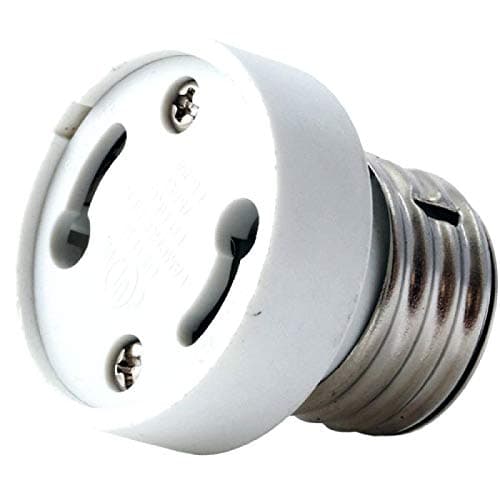 (Pack of 2) E26/E27 to GU24 Adapter Converter - E26/E27 Edison Screw to GU24 Bayonet Base Bulb Socket