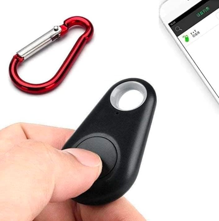 GPS-600 Tracking Device Smart Key Finder Locator GPS Tracking Device for Kids Boys Girls Pets Cat Dog Keychain Wallet Luggage Anti-Lost Tag Alarm Reminder Selfie Shutter & Key Holder Matel Hook Free