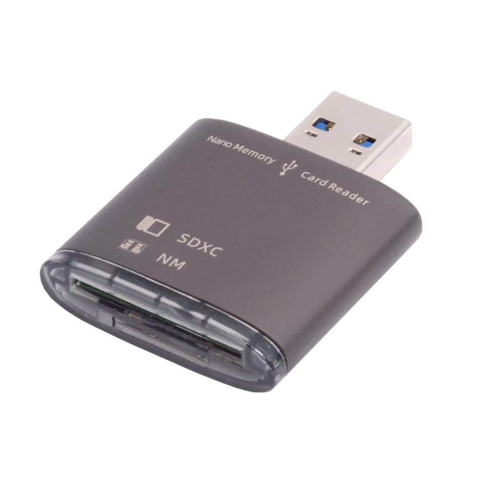 Cablecc 5Gbps USB 3.0 to Memory Card NM Nano & SD Card Reader Writer for Mate Seial Phone & Camera & Laptop