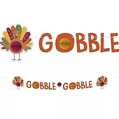 Gobble Gobble Letter Banner 6ft Long | 1 Count