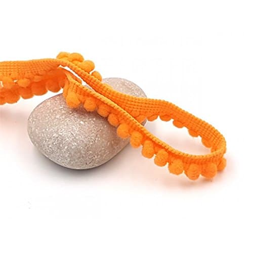 Creafirm - 10m Galon Mini Pompons Orange Clair 5mm