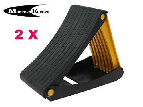 2 x Collapsible Folding Wheel Chock 2 TONNE