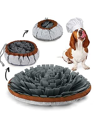 TOTARK Snuffle Mat for Dogs Interactive Feeding Mat, Dog Interactive Puzzle Toys for Boredom Encourages Natural Foraging Skills, Dog Treat Dispenser Dog Snuffle Toy for Large, Medium, Small Dogs