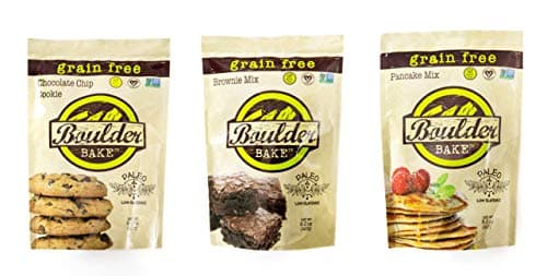 Boulder Bake Brownie, Cookie, and Pancake Baking Mixes - 3 pack - Gluten Free, Grain Free, Paleo, and Vegan