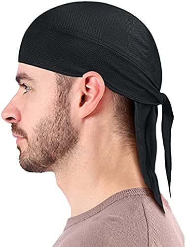 BISMAADH Cooling Helmet Liner Polyester & Elastic Stretchable Quick Dry Breathable Skull Running Cap Patka for Men & Women