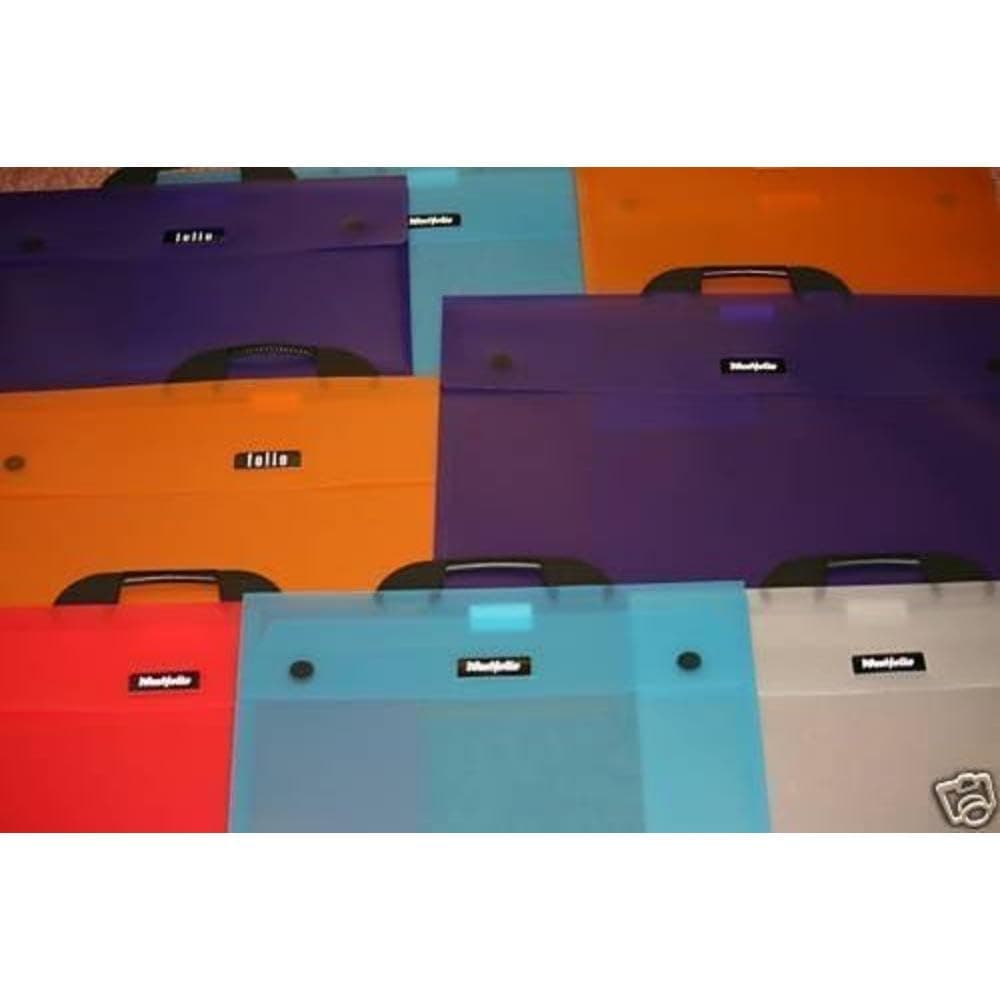 Art Portfolio Folder Blue A1, 100 Sheet Capacity, Carry Case Bag For Art, Painting Keeps Paper Flat For Travel
