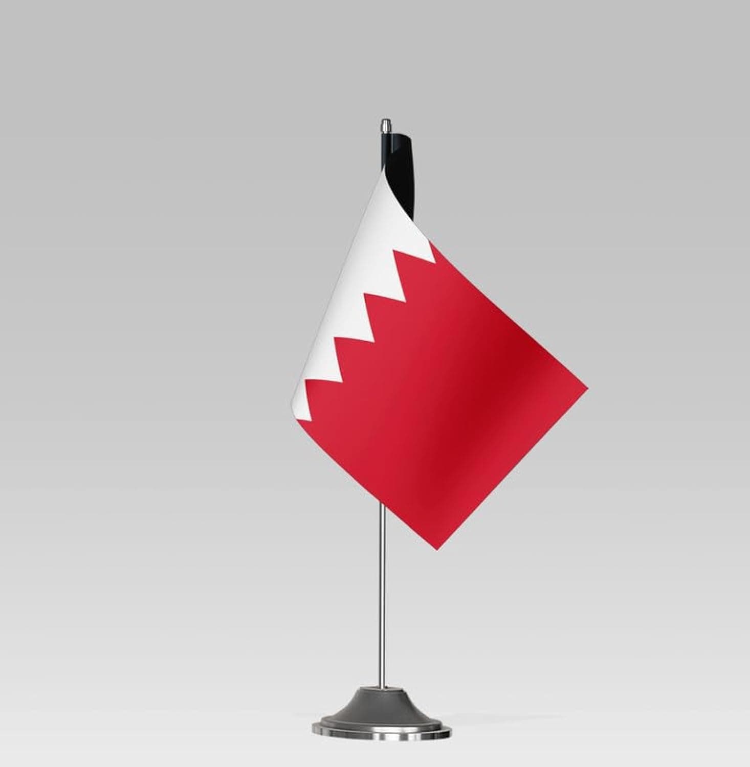 BPA® BAHRAIN FLAG Compact Table Flag with Stand Elegant Desk Decor (22x10cm)