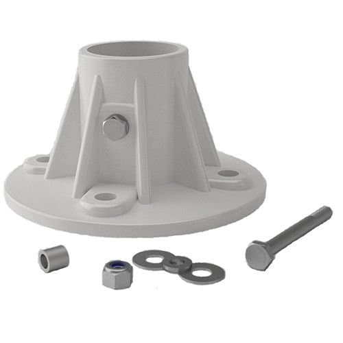 Deck Anchor Flange-White Plas 4 Hole 1.9 PF-25