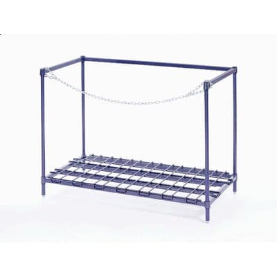 Syrup Tank Rack Finish: Poly-Z-Brite, Size: 34" H x 48" W x 24" D