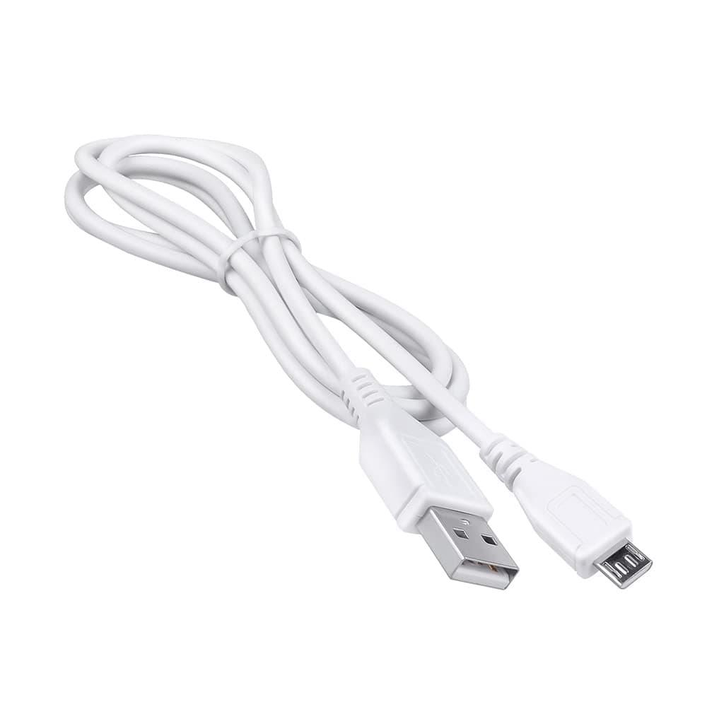 5ft White Micro USB Cable for Eunon Tens EMS Unit Touchscreen 24 Modes