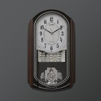 20.75"H Modern Style High Class Tabletop Clock with Pendulum