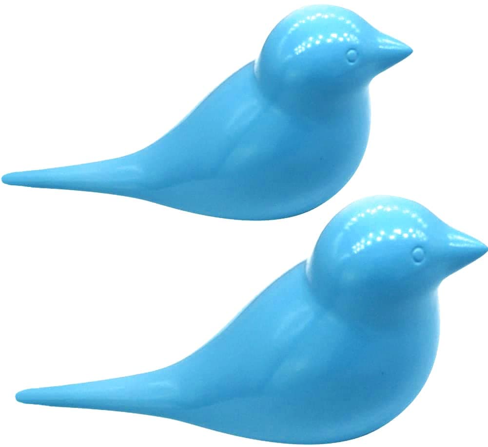 La La Pet 2Pcs 3D Creative Resin Bird Wall Hooks, Home Accessories Wall Decoration Towel Coat Hook Wall Hooks (Blue)