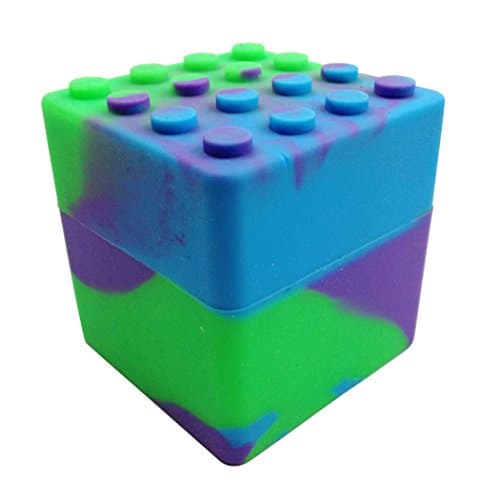 XXL Silicone Stackable Container Wax Dab Oil Jar 60ML (Green/Purple/Blue)