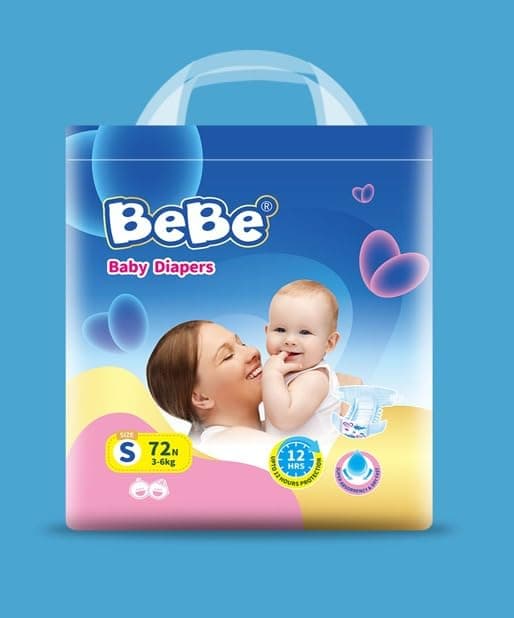BEBE Baby Diapers - Small (S 72)